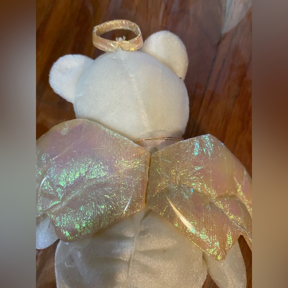 RARE HALO TY BEANIE BABY WITH BROWN NOSE BLACK EYES 1998 - Picture 6 of 8